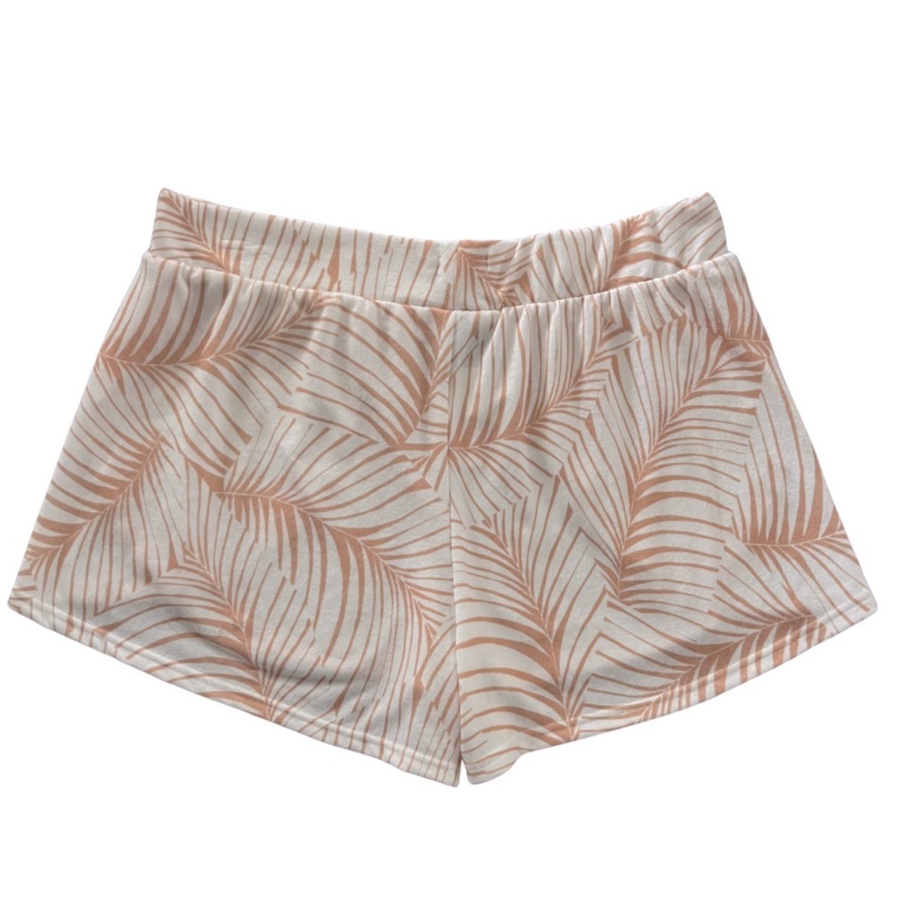 Roxy Current Mood Palm Tree Leaves High-Waist Knit Shorts - Picture 6 of 9